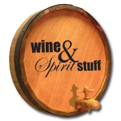 Wine Quarter Barrel Sign - Wood