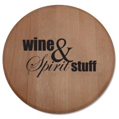 Wine Barrel Head Sign - Wood