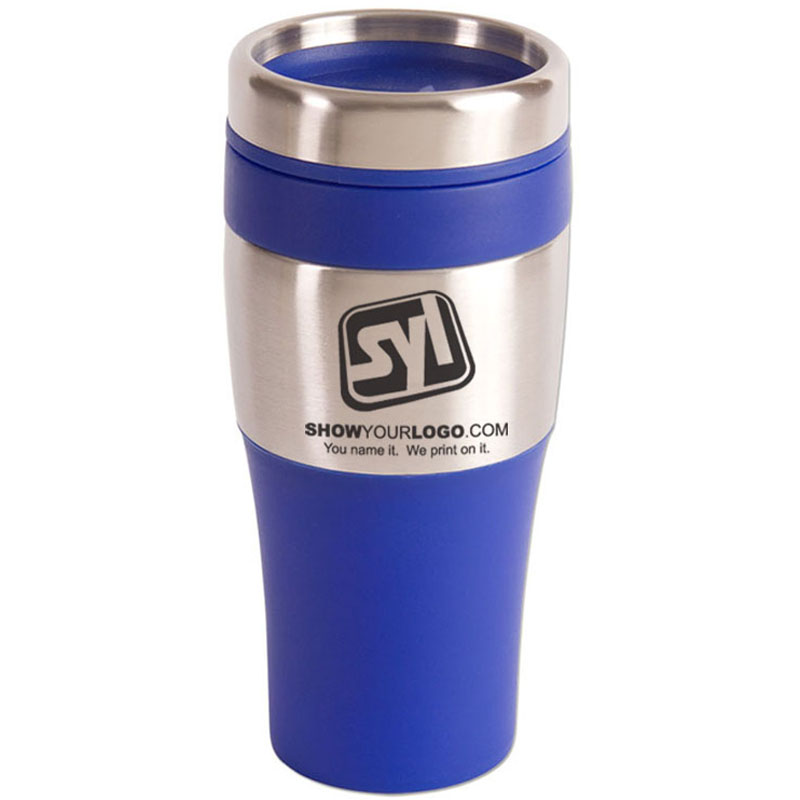 Silver Streak Customized Stainless Tumblers – 16 oz - Royal Blue