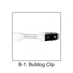 Adjustable Nylon Elastic Lanyard – 7/16″ - Bulldog Clip