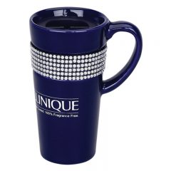 Bling Traveler Mug – 14 oz - Blue