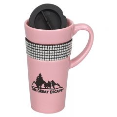 Bling Traveler Mug – 14 oz - Pink
