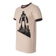 Bella + Canvas Heather Ringer Jersey Tee - Heather Tan Brown
