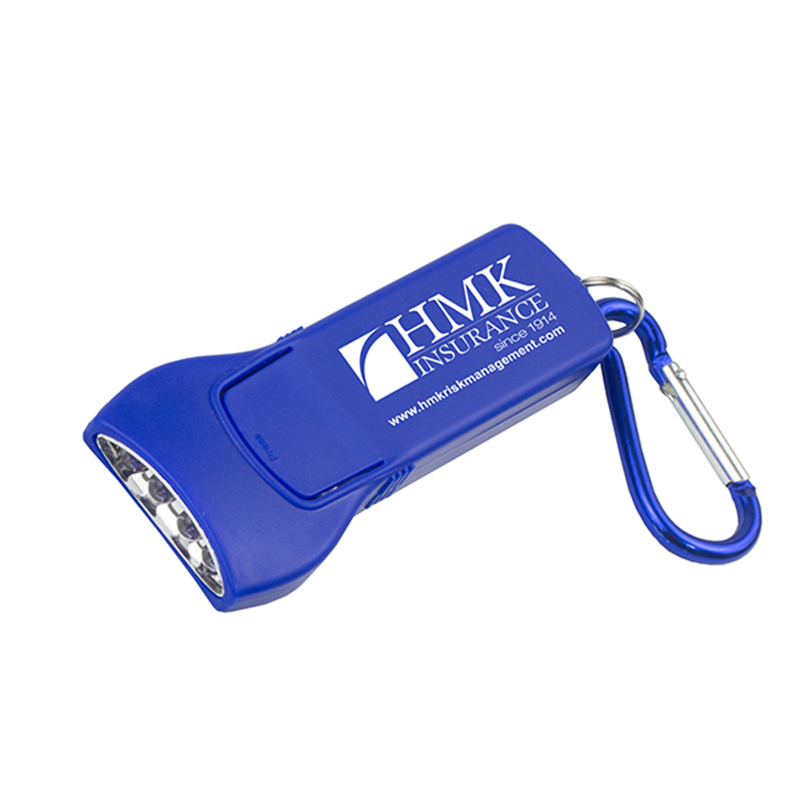 Beamer 4 LED Keyholder Keylite with Carabiner Clip - Blue