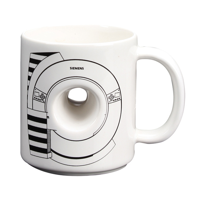 Ceramic Hole Mug – 10 oz - White