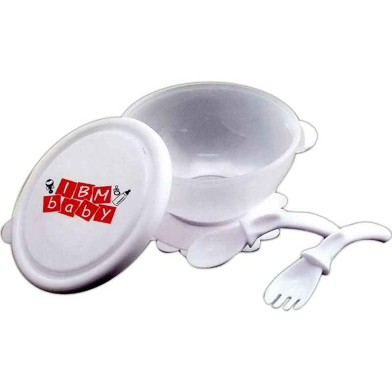 Sure Stay Baby Feeding Set - White