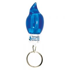 Light Up Natural Gas Flame Keytag - White And Blue