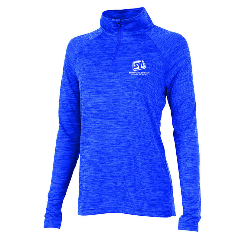 Ladies’ Space Dye Performance Pullover - Royal