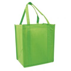 Atlas Non-Woven Grocery Tote Bag - Lime Green