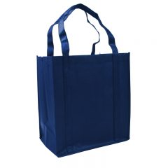 Atlas Non-Woven Grocery Tote Bag - Navy Blue