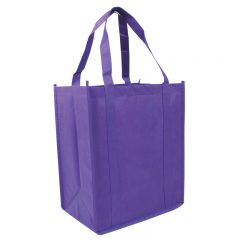 Atlas Non-Woven Grocery Tote Bag - Purple