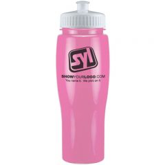 Contour Plastic Water Bottles – 24 oz - Pink