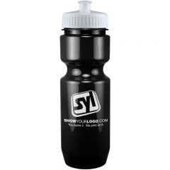 Basic Fitness Water Bottles – 22 oz - Black