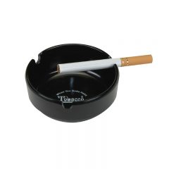 Durable Plastic Heatproof Ashtray - Black