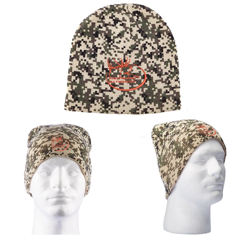 Digital Camo Knit Beanie - Digital Camo Print
