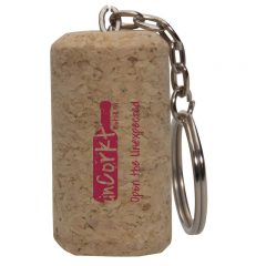 Wine Cork Keytag - Natural Cork