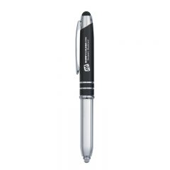 Ballpoint Stylus Pen with Light - Black