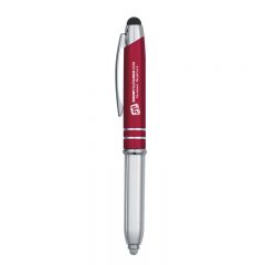 Ballpoint Stylus Pen with Light - Red
