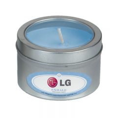 Essential Oil Infused Candle in Small Window Tin - Eucalytpus And Peppermint