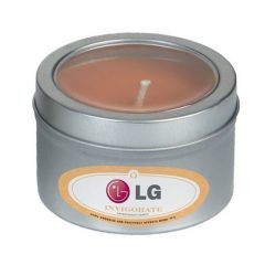 Essential Oil Infused Candle in Small Window Tin - Grapefruit And Vanilla