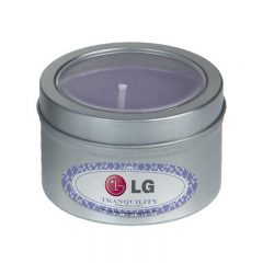 Essential Oil Infused Candle in Small Window Tin - Lavender And Chamomile