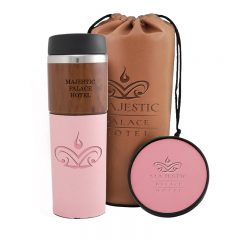 Alta Woodgrain Tumbler Gift Set – 14 oz - Pink
