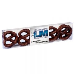 Chocolate Covered Pretzel Knot Sensation - Chocolate Drizzle