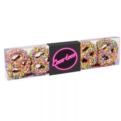 Chocolate Covered Pretzel Knot Sensation - Confetti Sprinkles