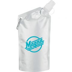 Cabo 20oz Water Bag with Carabiner - Clear