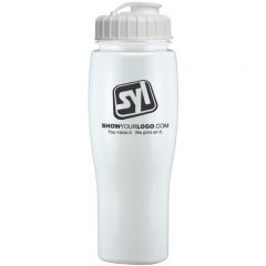 Contour Sports Bottles with Flip Top Lid – 24 oz - White