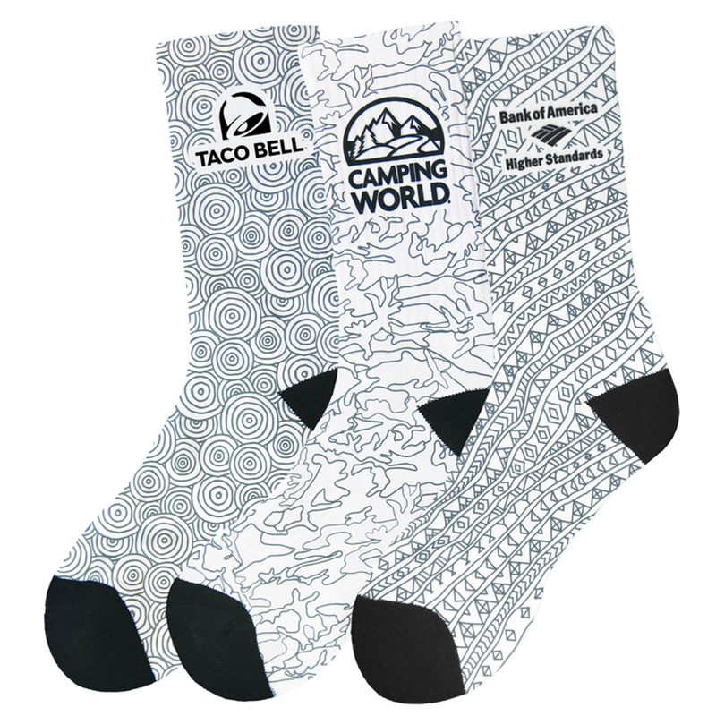 Color-On Athletic Crew Socks - Group