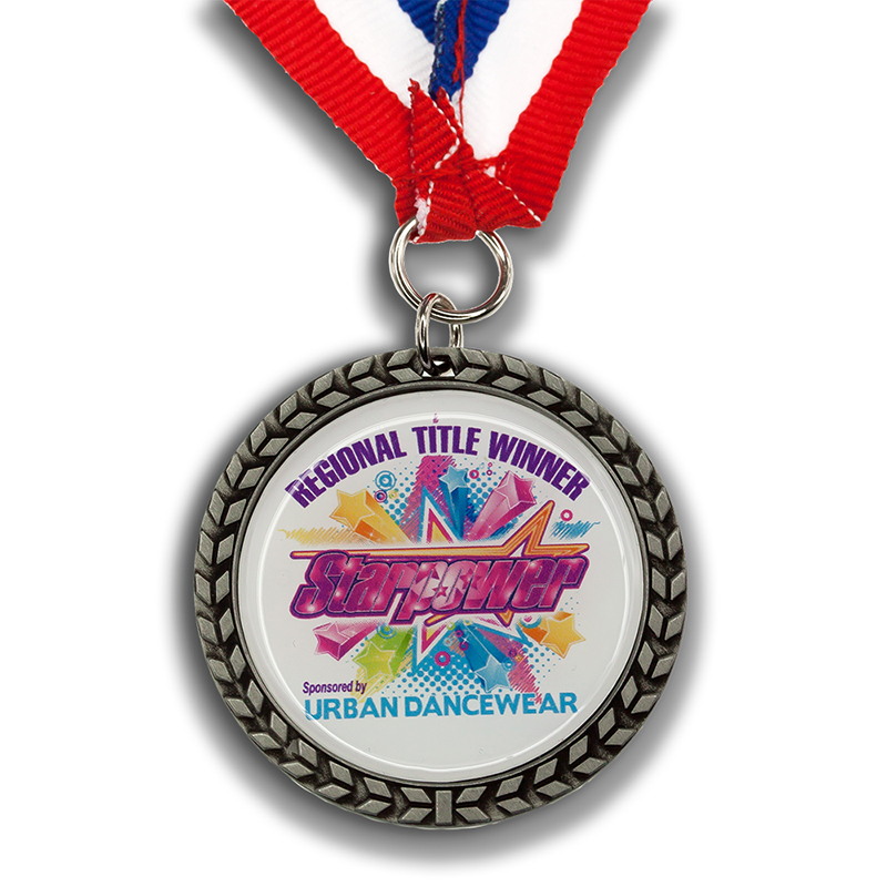 Die Cast Medal with Domed Imprint - Full Color Imprint