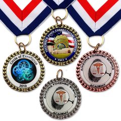 Die Cast Medal with Domed Imprint - Group
