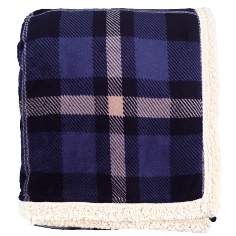 Lambswool Plaid Throw Blanket