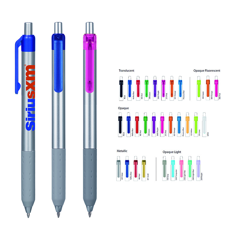 Alamo Metallic Retractable Pen - Metallic Barrel