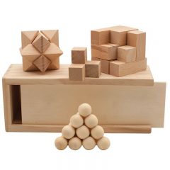 Wooden Puzzle Boxed Set – 3 in 1 - Wood