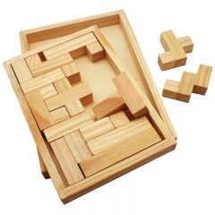 Shapes Challenge Wooden Puzzle - Wood