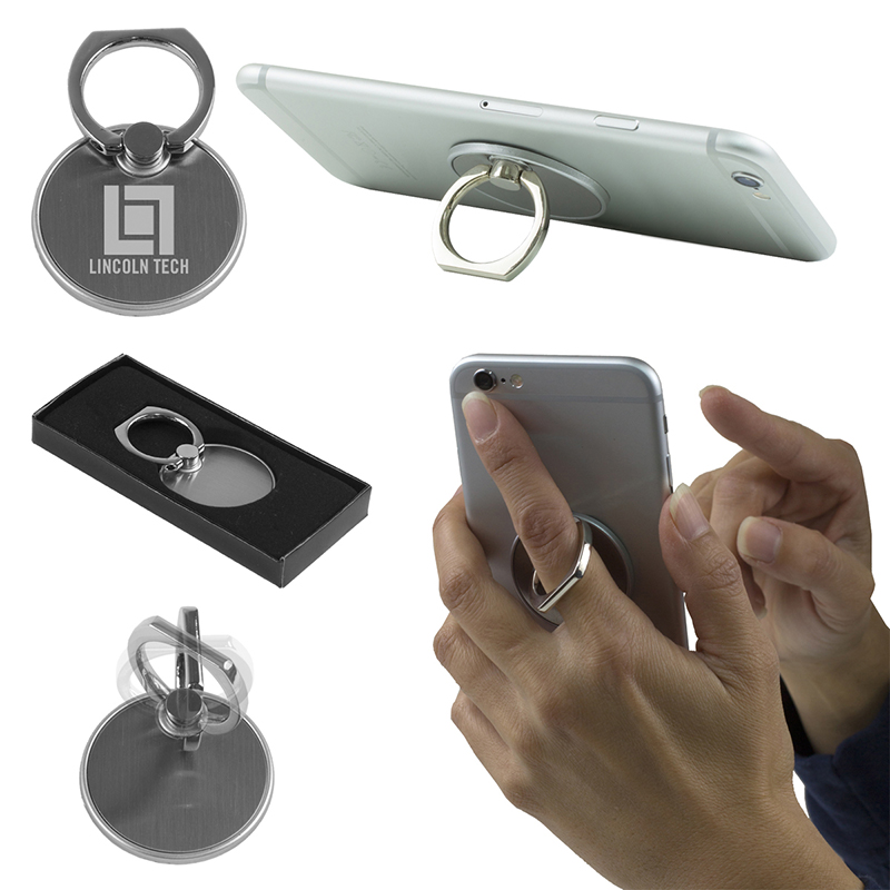 The Twister Cell Phone Metal Ring Holder and Stand - Silver