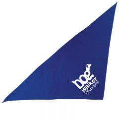 Large Triangle Bandana - Blue