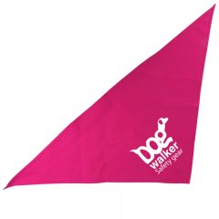 Large Triangle Bandana - Hot Pink