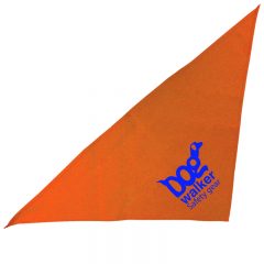 Large Triangle Bandana - Orange