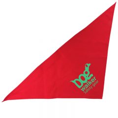Large Triangle Bandana - Red