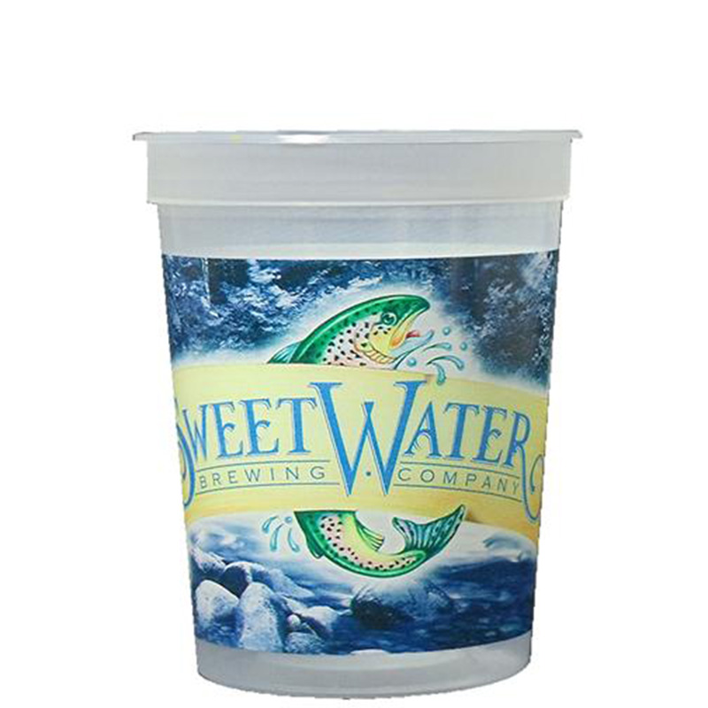 Smooth Stadium Cup – 16 oz - customized plastic cups