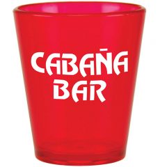 Acrylic Shot Glasses With Logo – 2 oz - Red