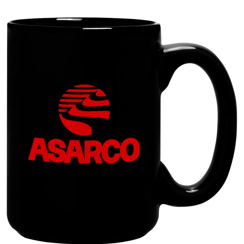 Atlas Ceramic C-Handle Mug – 15 oz - Black