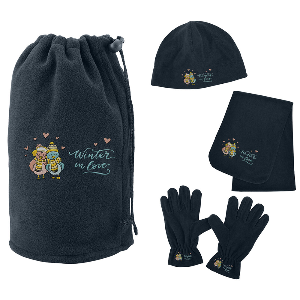 Fleece Winter Set in Pouch - ap520_51_z_ftdeco