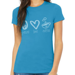 Bella + Canvas Women’s Slim Fit Tee - aqua