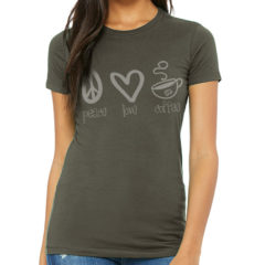 Bella + Canvas Women’s Slim Fit Tee - army