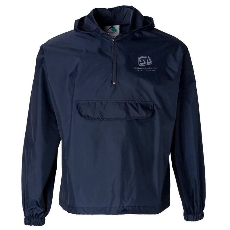 Augusta Sportswear – Packable Half-Zip Hooded Pullover Jacket - b