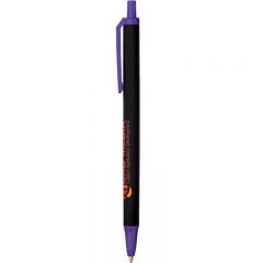 BIC® Clic Stic® Pen - Black Purple